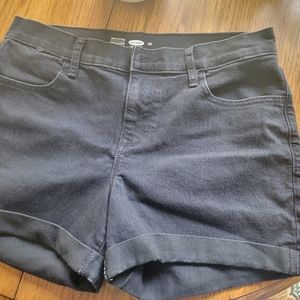 Old Navy Black Denim Shorts Size 10